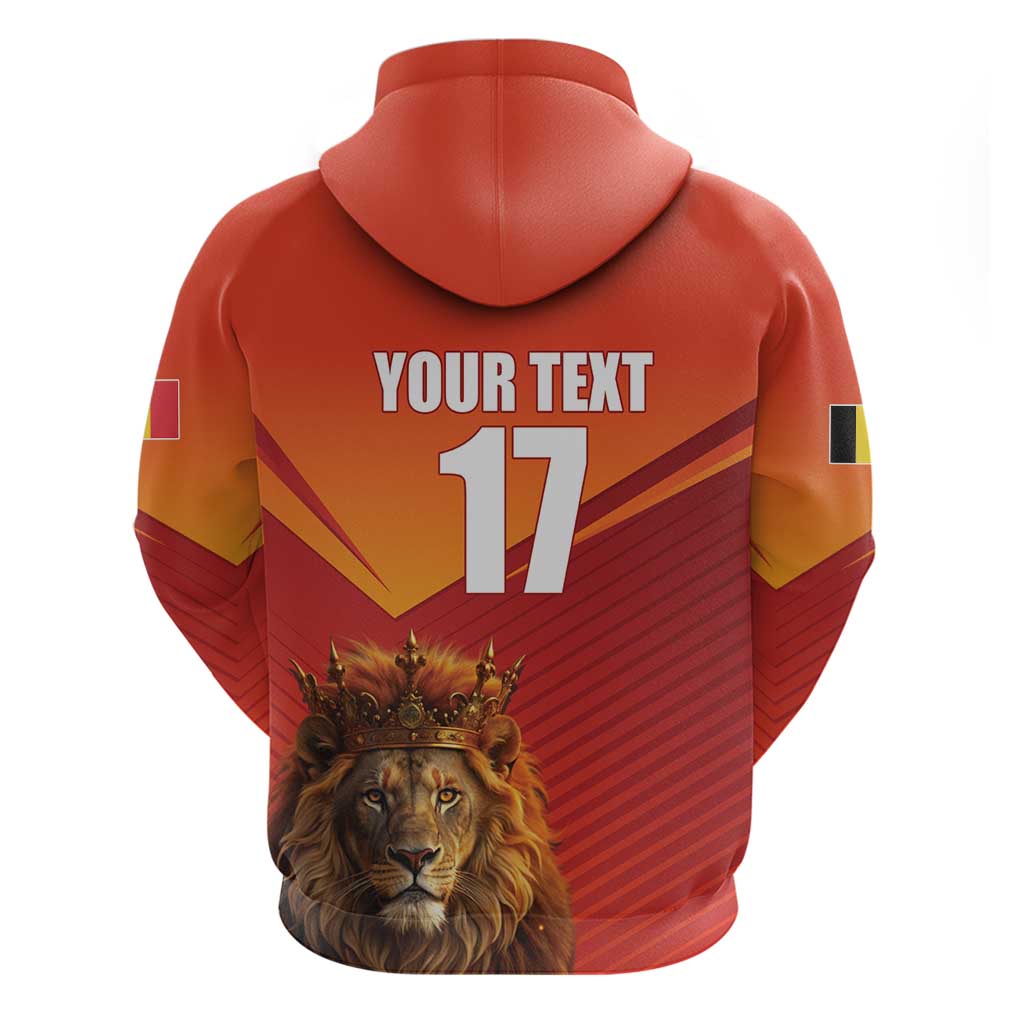 Custom Belgium Tennis Champions Hoodie Winners Never Quit with A Crowned Lion LT17