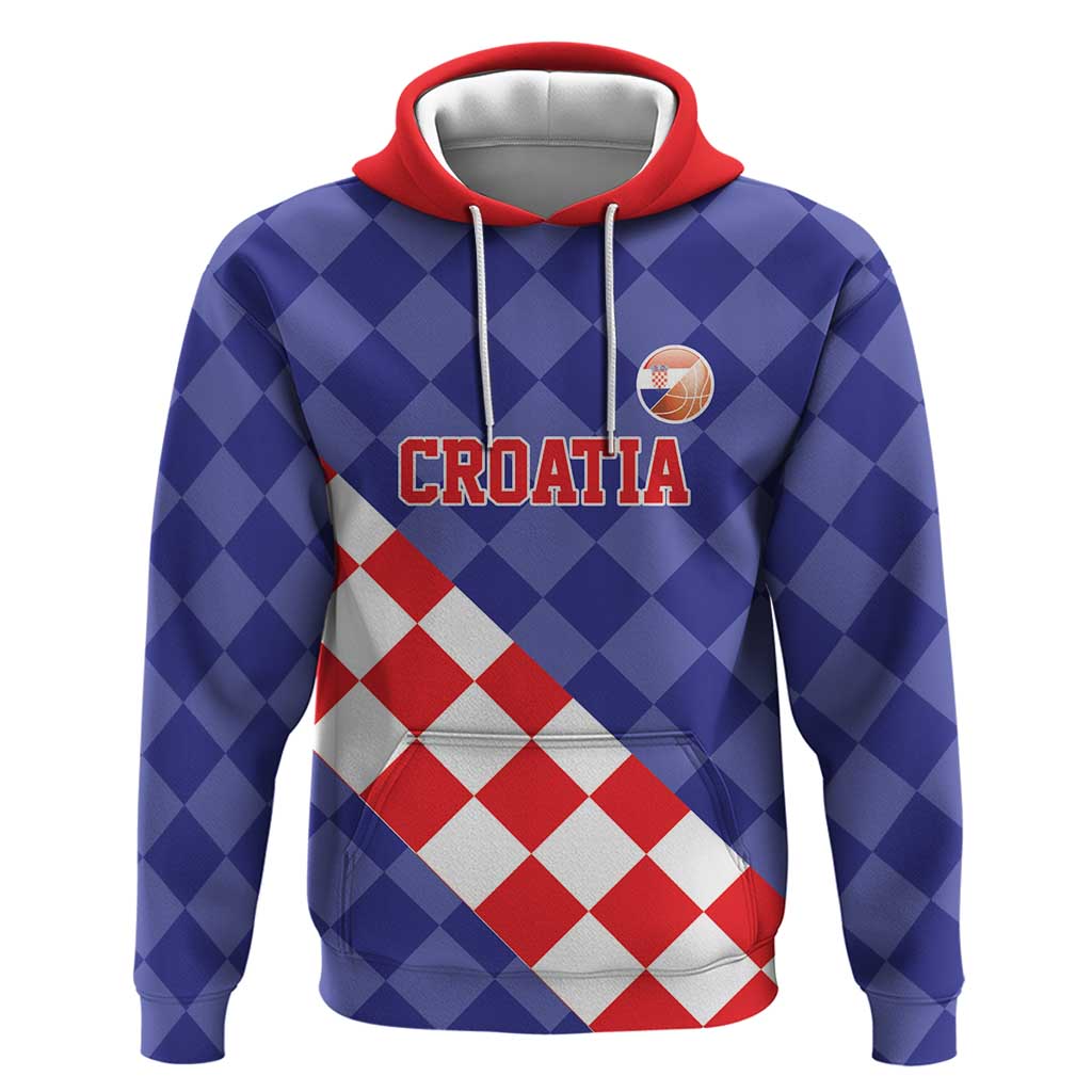 Custom Croatia Basketball Hoodie Sporty Style LT17