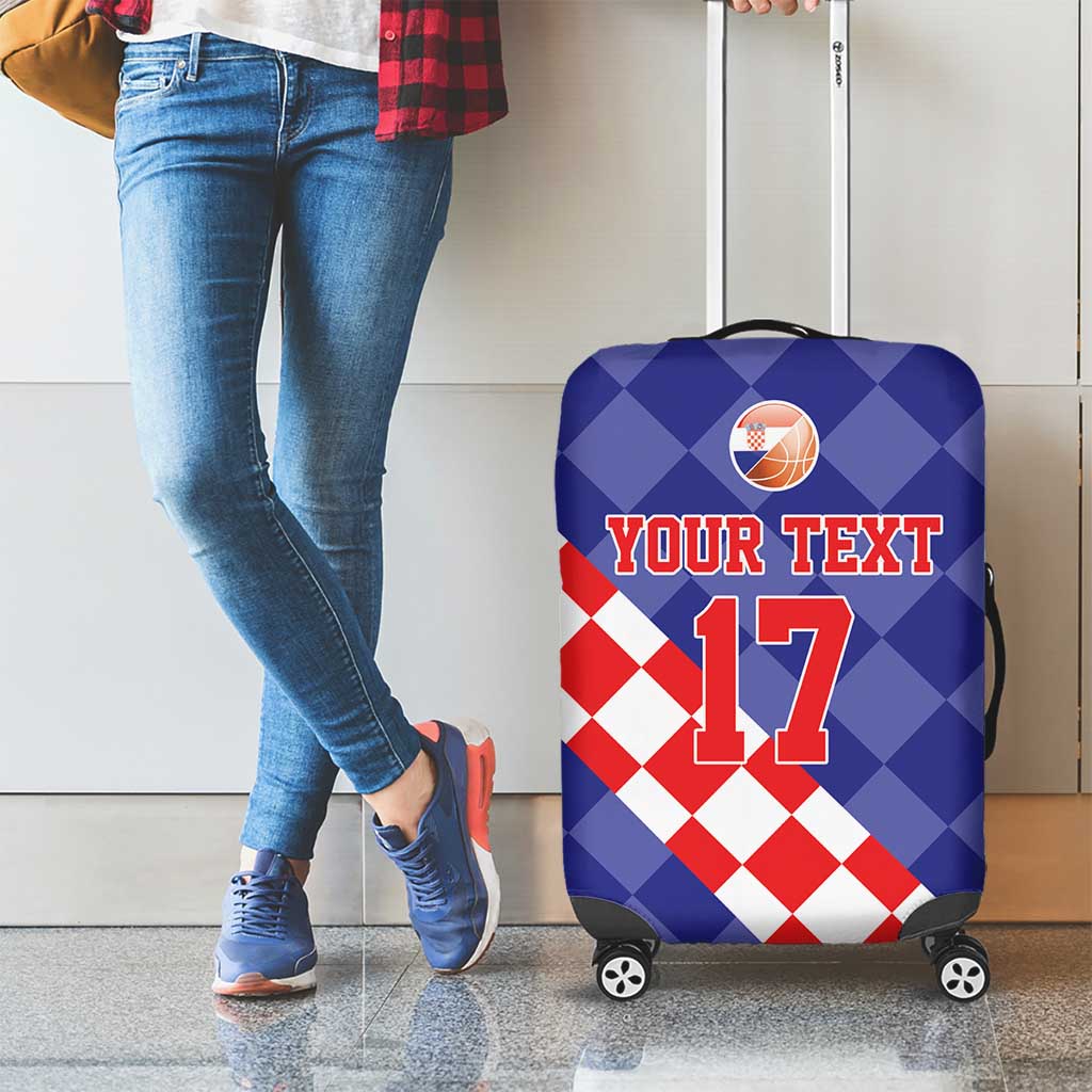 Custom Croatia Basketball Luggage Cover Sporty Style LT17