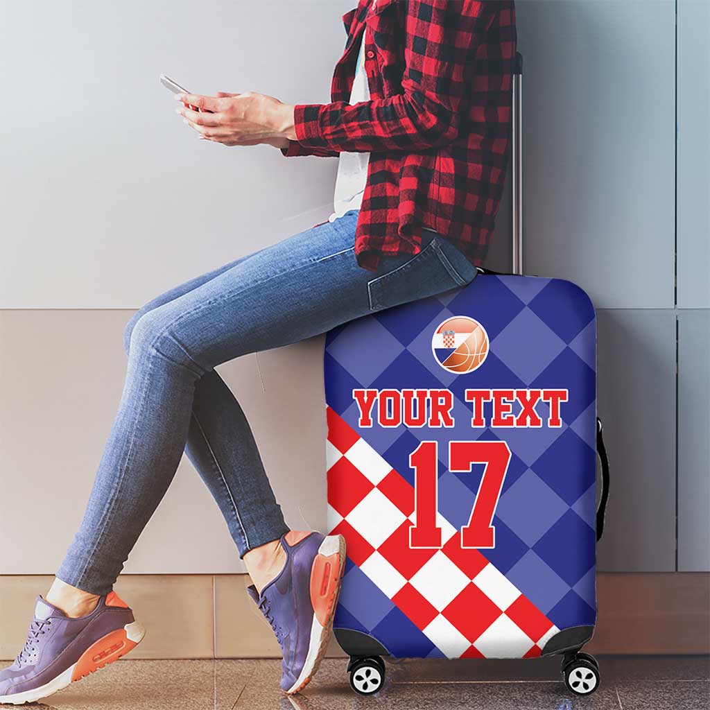 Custom Croatia Basketball Luggage Cover Sporty Style LT17