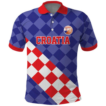 Custom Croatia Basketball Polo Shirt Sporty Style LT17