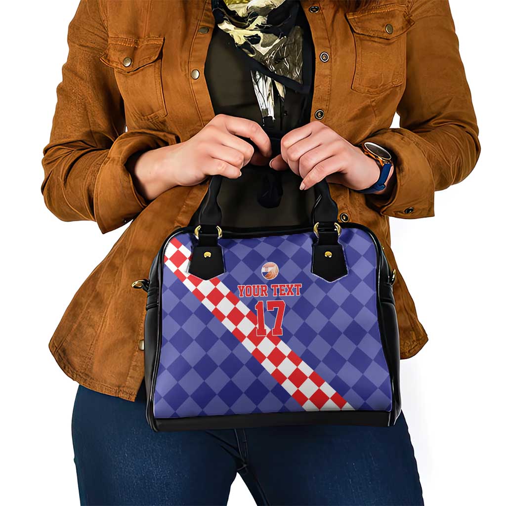 Custom Croatia Basketball Shoulder Handbag Sporty Style LT17