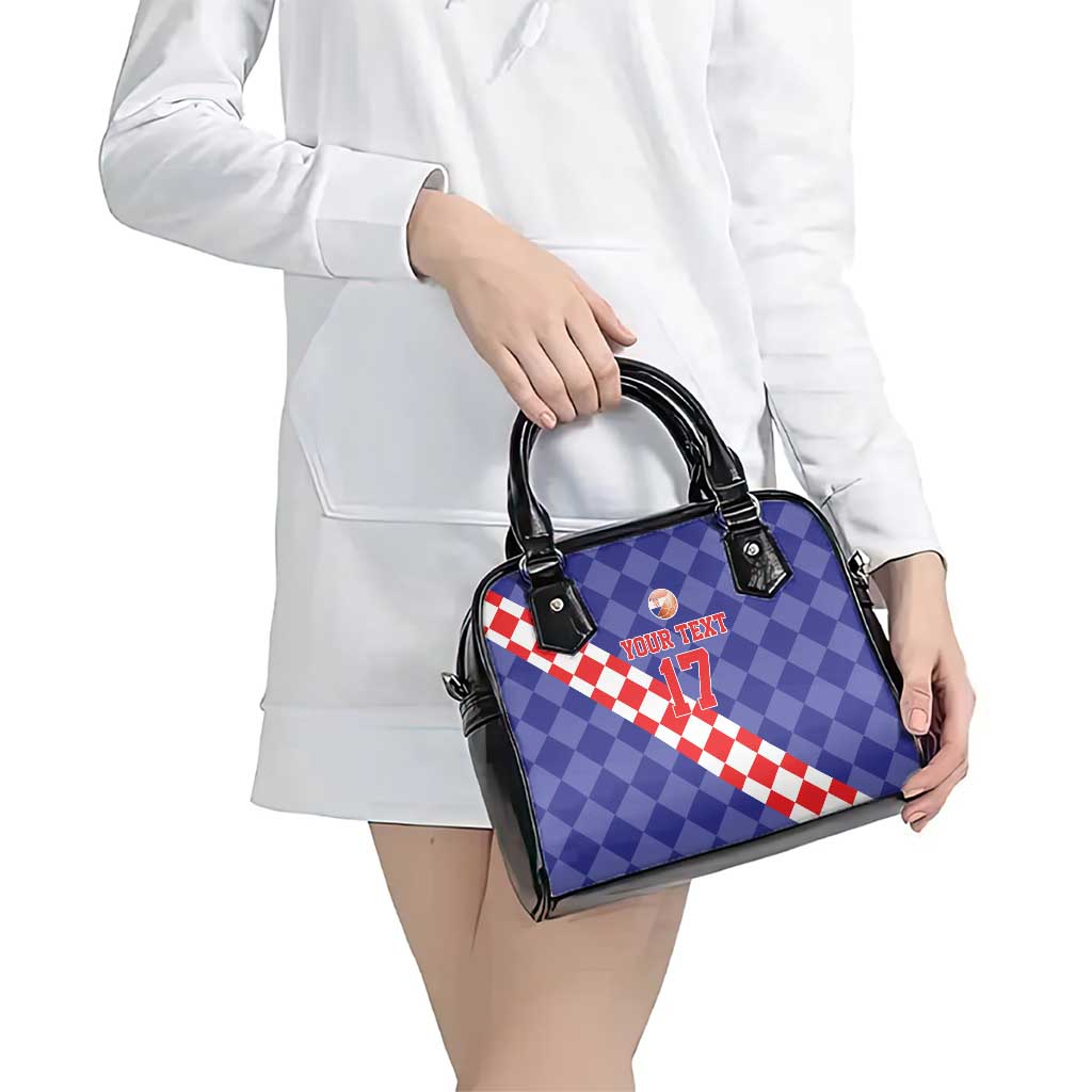 Custom Croatia Basketball Shoulder Handbag Sporty Style LT17