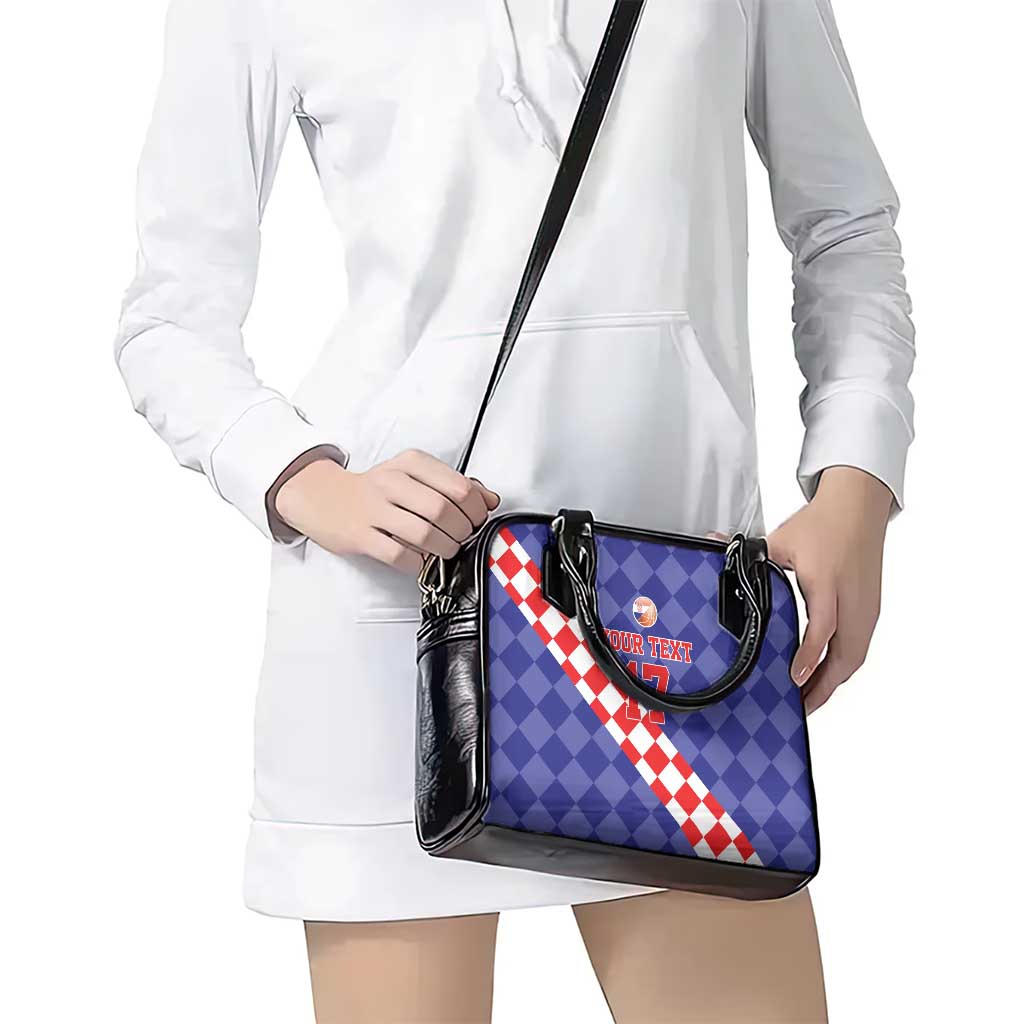 Custom Croatia Basketball Shoulder Handbag Sporty Style LT17