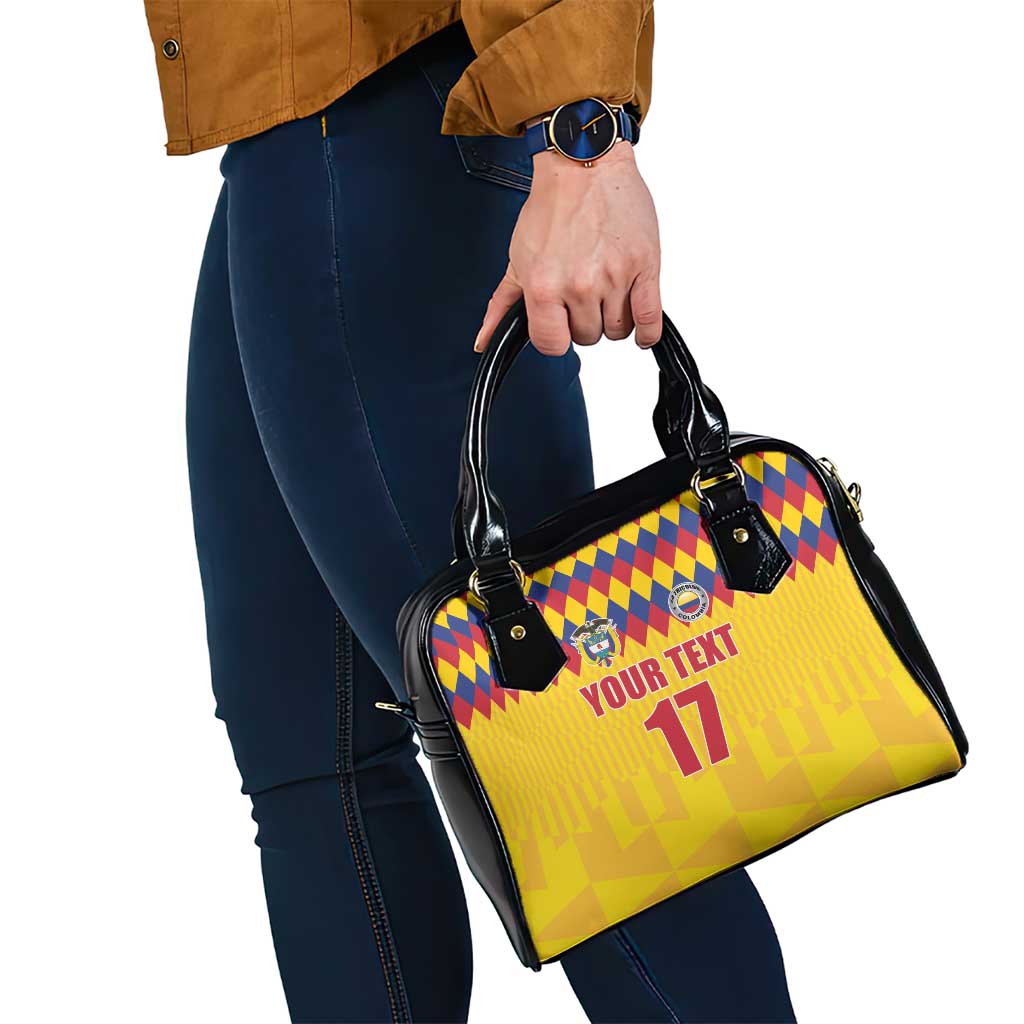 Custom Colombia Football Shoulder Handbag Retro Yellow Style LT17