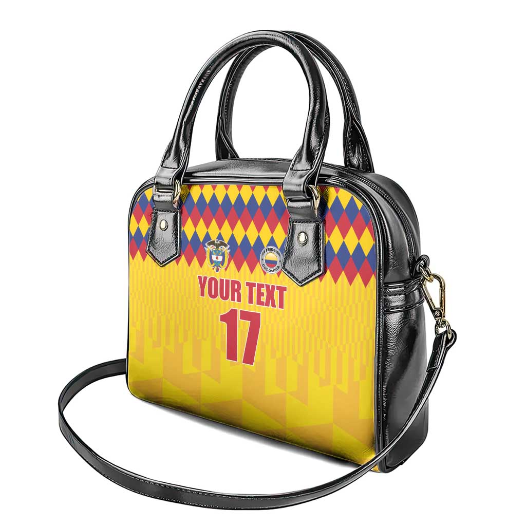 Custom Colombia Football Shoulder Handbag Retro Yellow Style LT17
