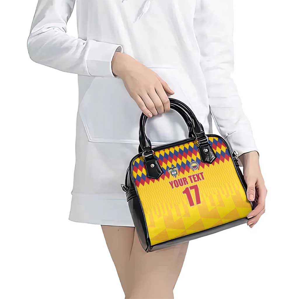 Custom Colombia Football Shoulder Handbag Retro Yellow Style LT17