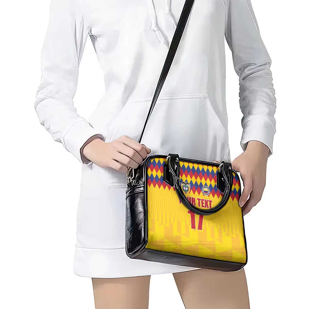 Custom Colombia Football Shoulder Handbag Retro Yellow Style LT17