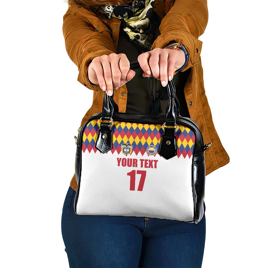 Custom Colombia Football Shoulder Handbag Retro White Style LT17