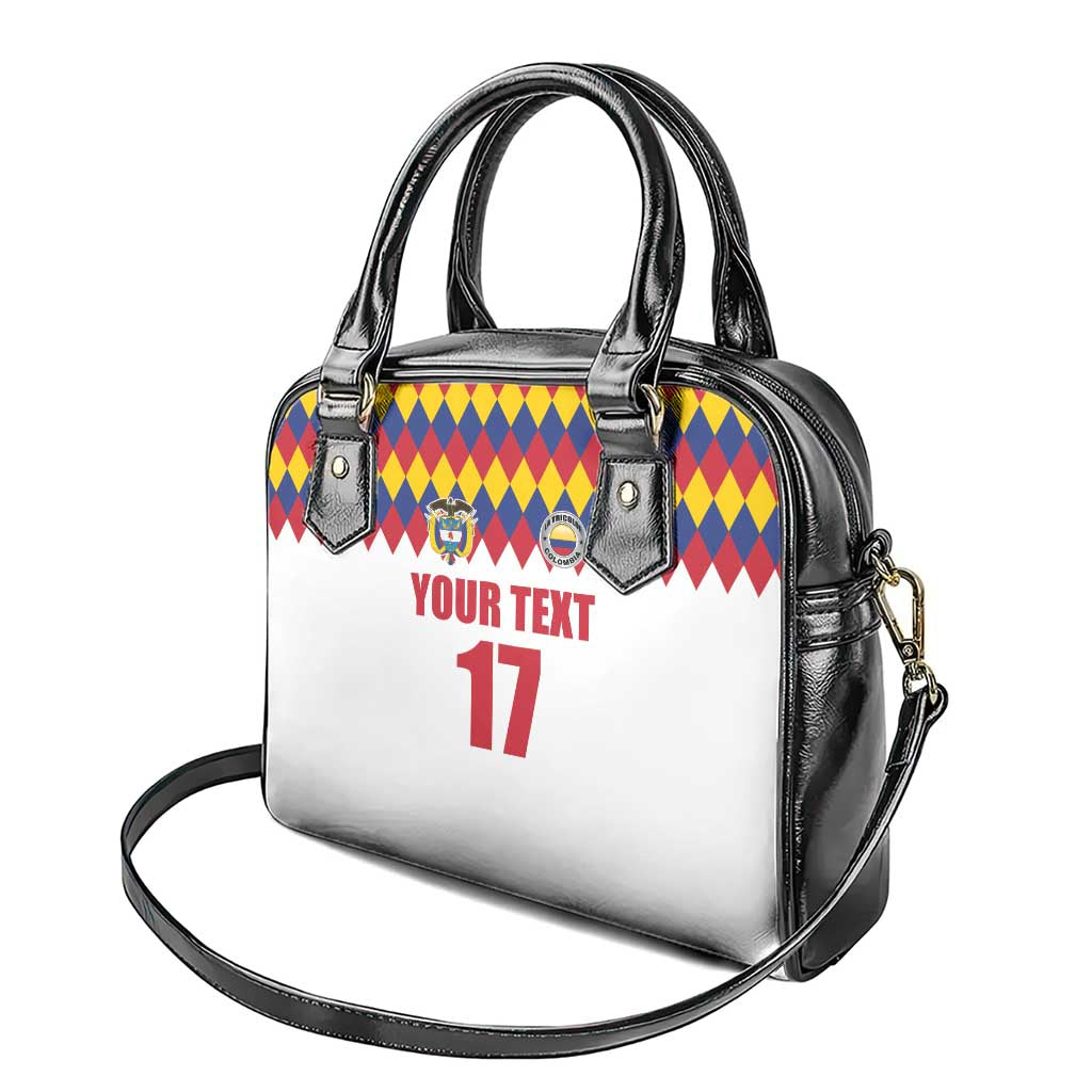 Custom Colombia Football Shoulder Handbag Retro White Style LT17