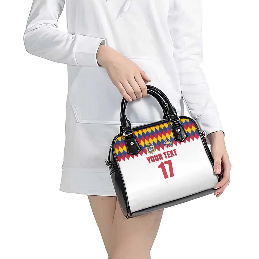 Custom Colombia Football Shoulder Handbag Retro White Style LT17