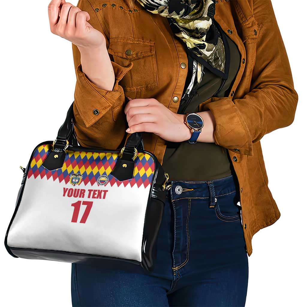 Custom Colombia Football Shoulder Handbag Retro White Style LT17
