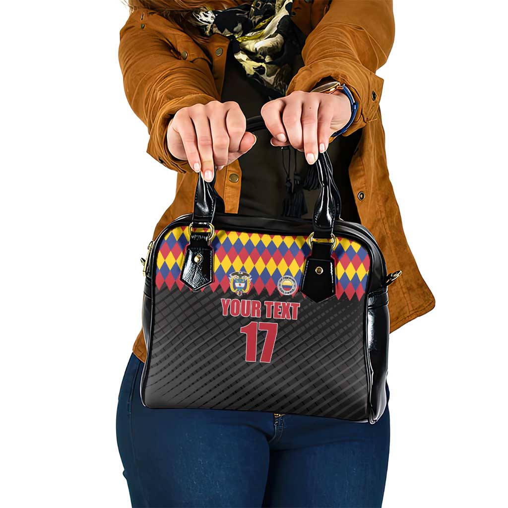 Custom Colombia Football Shoulder Handbag Retro Black Style LT17