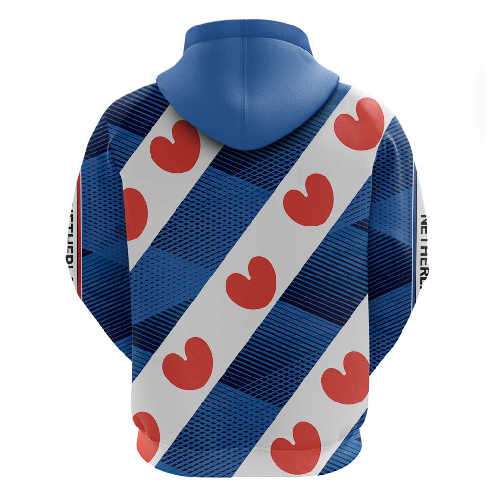 Netherlands Friesland Province Hoodie Flag Style LT17
