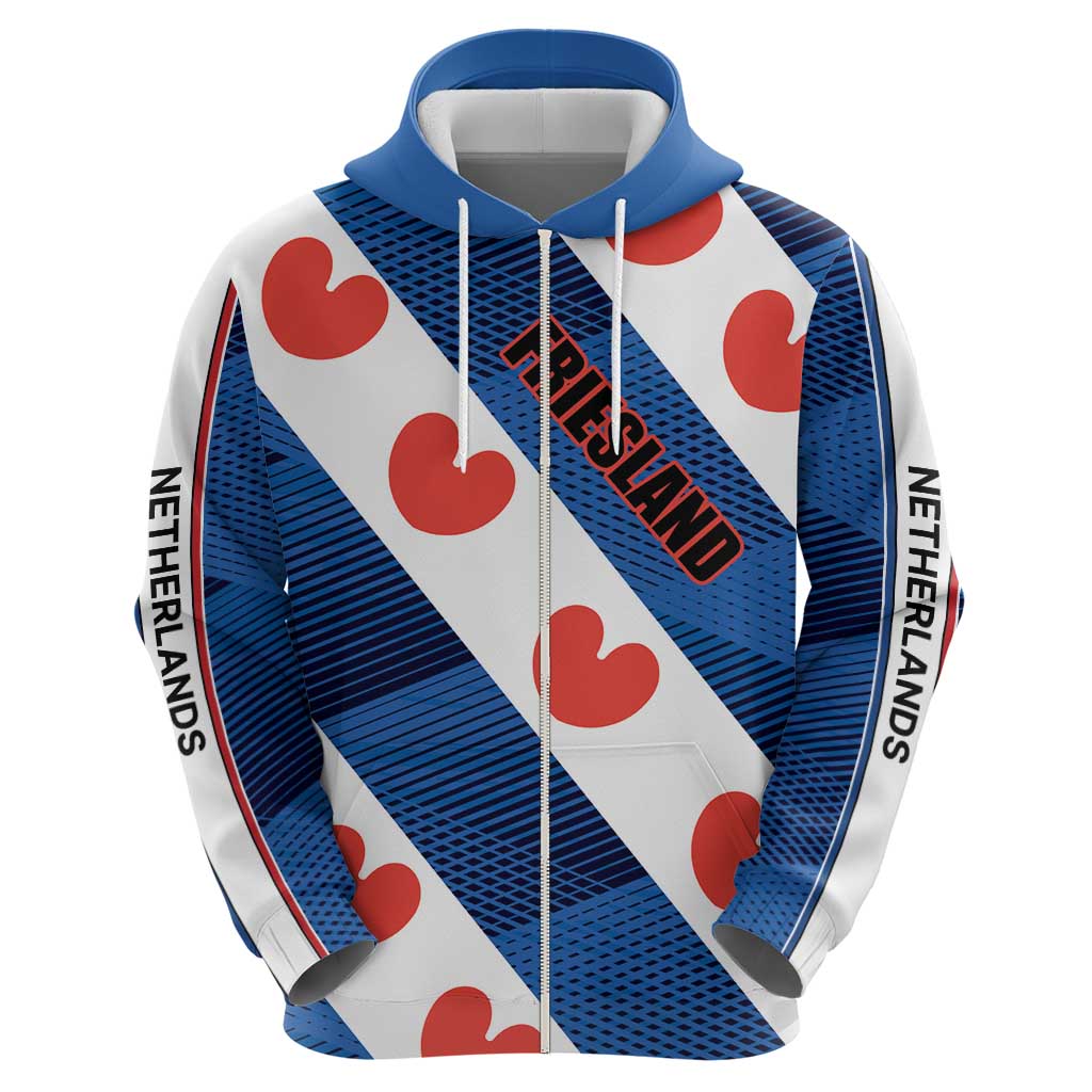 Netherlands Friesland Province Hoodie Flag Style LT17