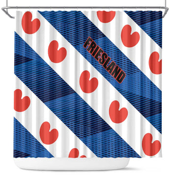 Netherlands Friesland Province Shower Curtain Flag Style LT17