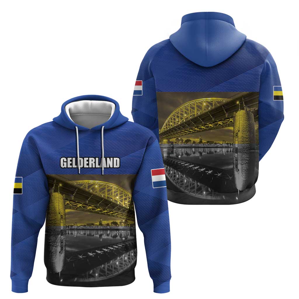 Netherlands Gelderland Province Hoodie Flag Style LT17