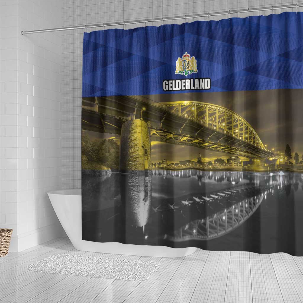 Netherlands Gelderland Province Shower Curtain Flag Style LT17