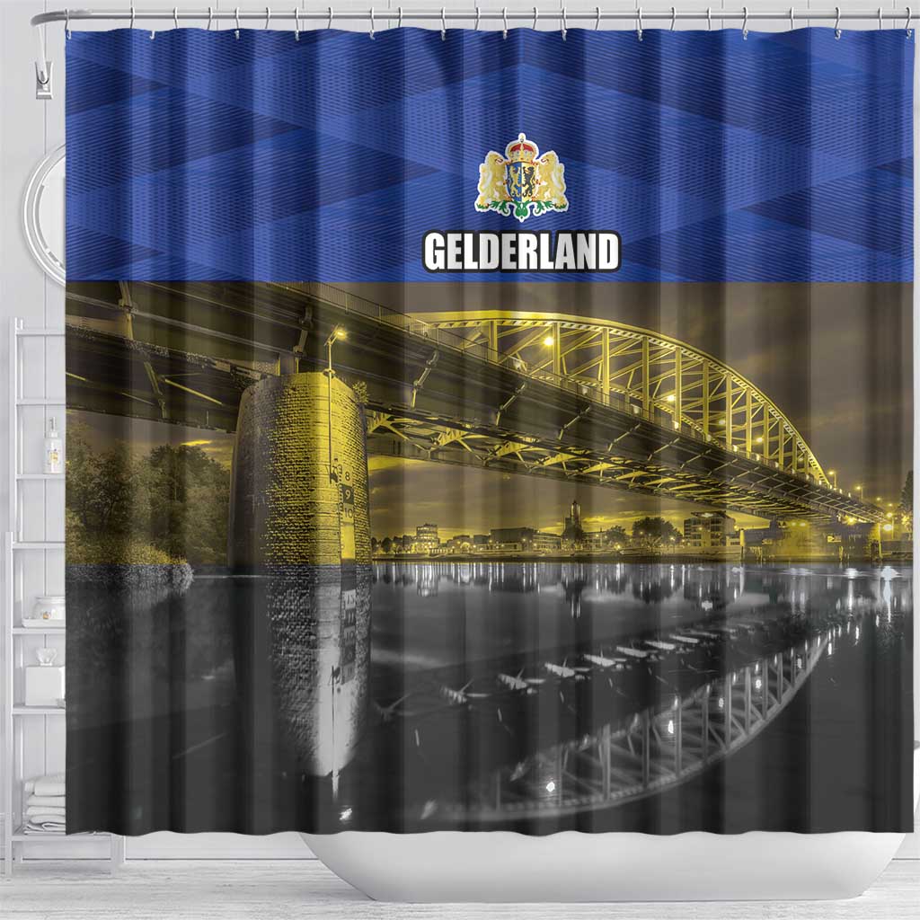 Netherlands Gelderland Province Shower Curtain Flag Style LT17