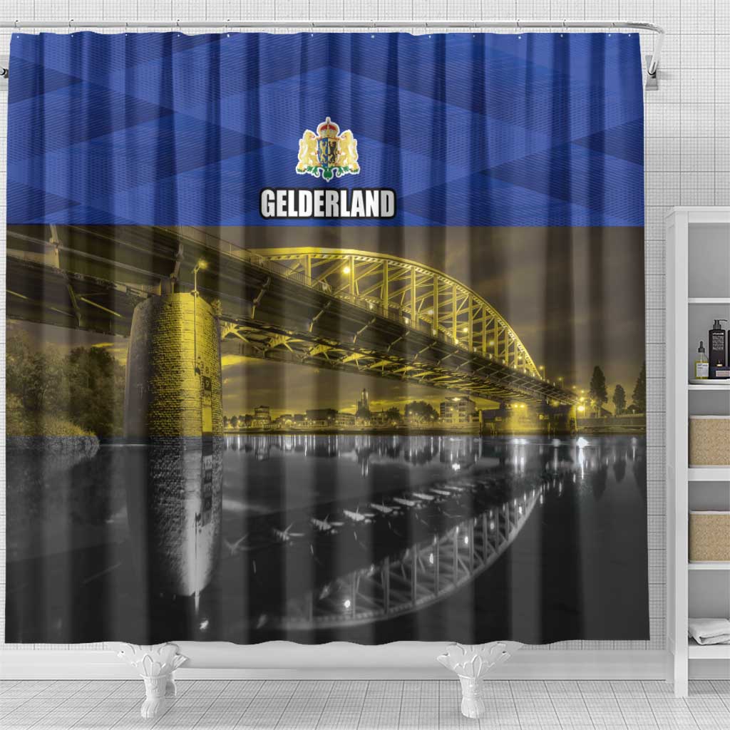 Netherlands Gelderland Province Shower Curtain Flag Style LT17