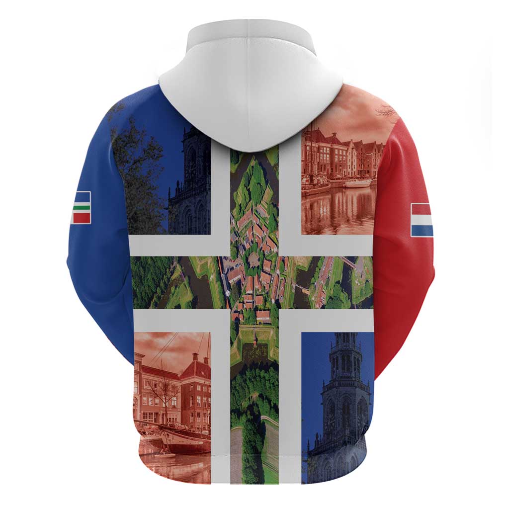 Netherlands Groningen Province Hoodie Flag Style LT17