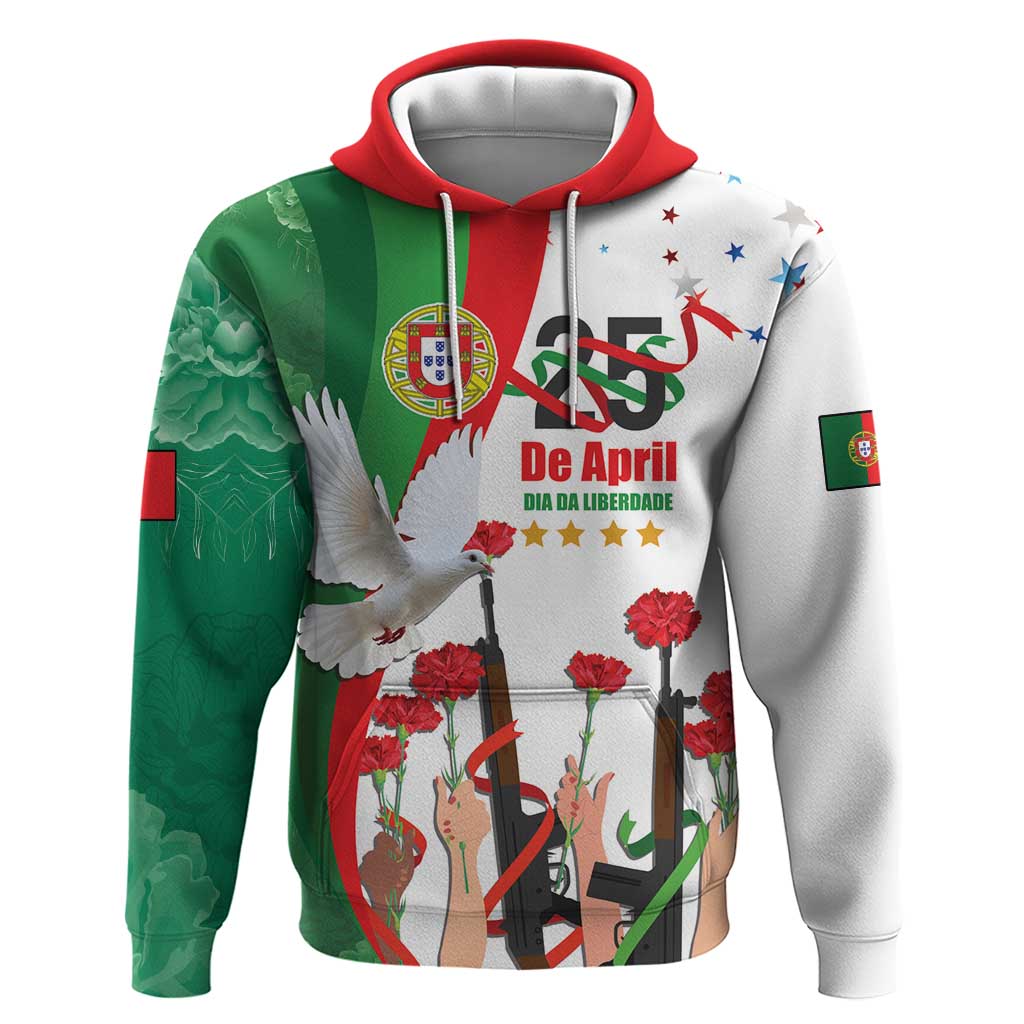 Portugal Carnation Revolution Hoodie Dia Da Liberdade 25 De April LT17