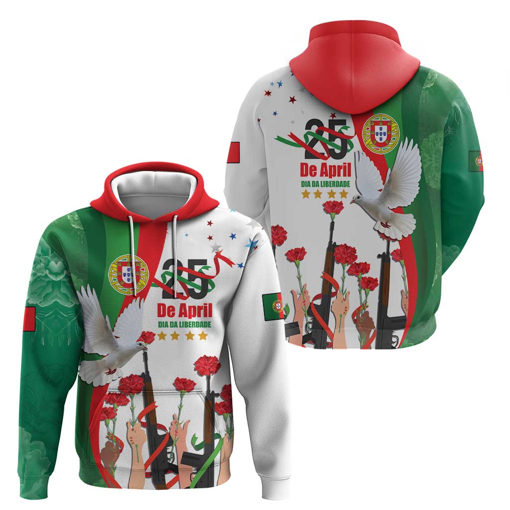 Portugal Carnation Revolution Hoodie Dia Da Liberdade 25 De April LT17