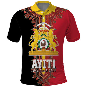 Haiti First Empire 1804-1806 Polo Shirt Liberte ou la Mort! LT17
