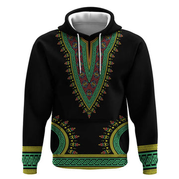 Liberia Coat of Arms Hoodie African Dashiki Style LT17