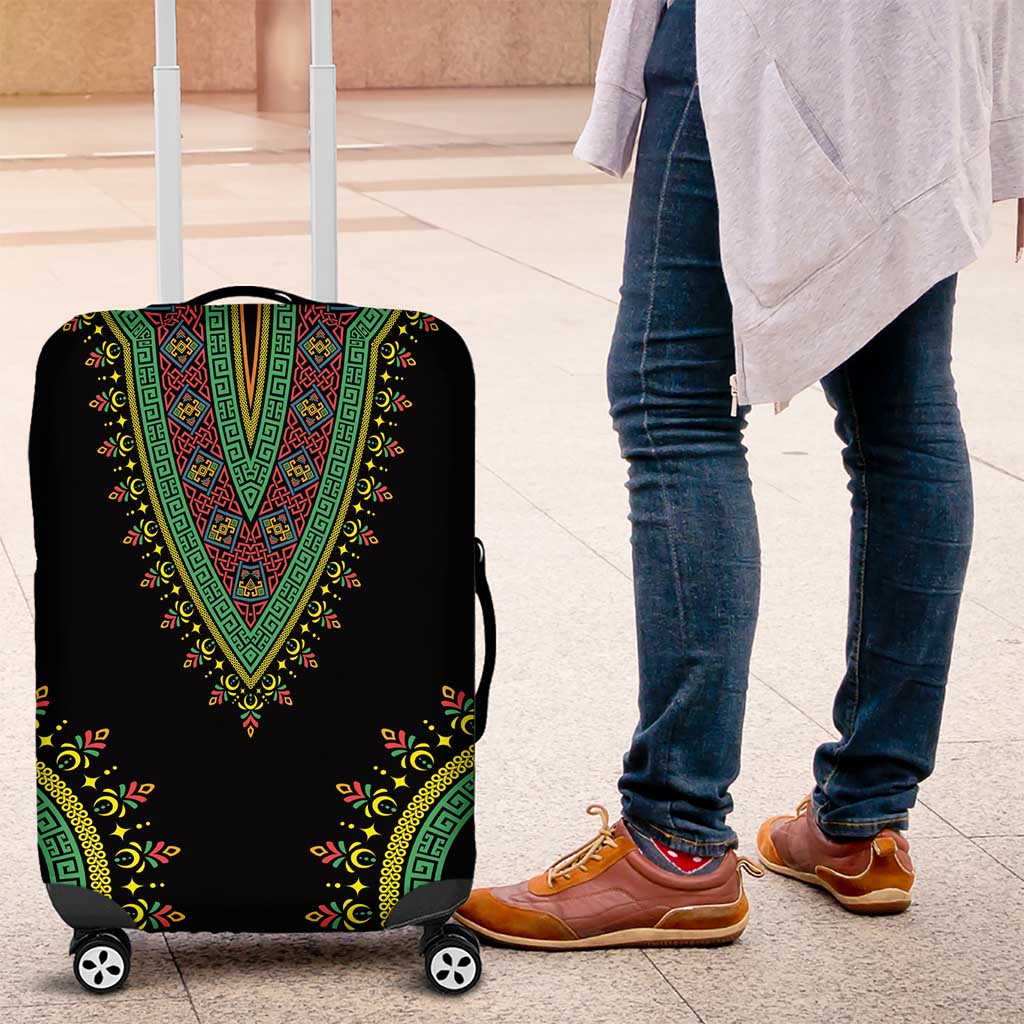 Liberia Coat of Arms Luggage Cover African Dashiki Style LT17