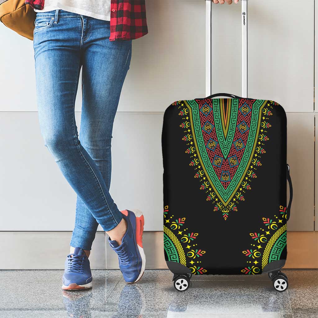 Liberia Coat of Arms Luggage Cover African Dashiki Style LT17