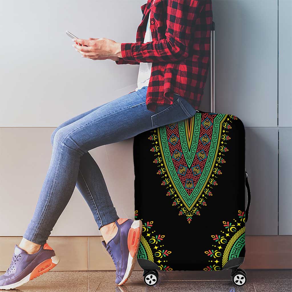 Liberia Coat of Arms Luggage Cover African Dashiki Style LT17