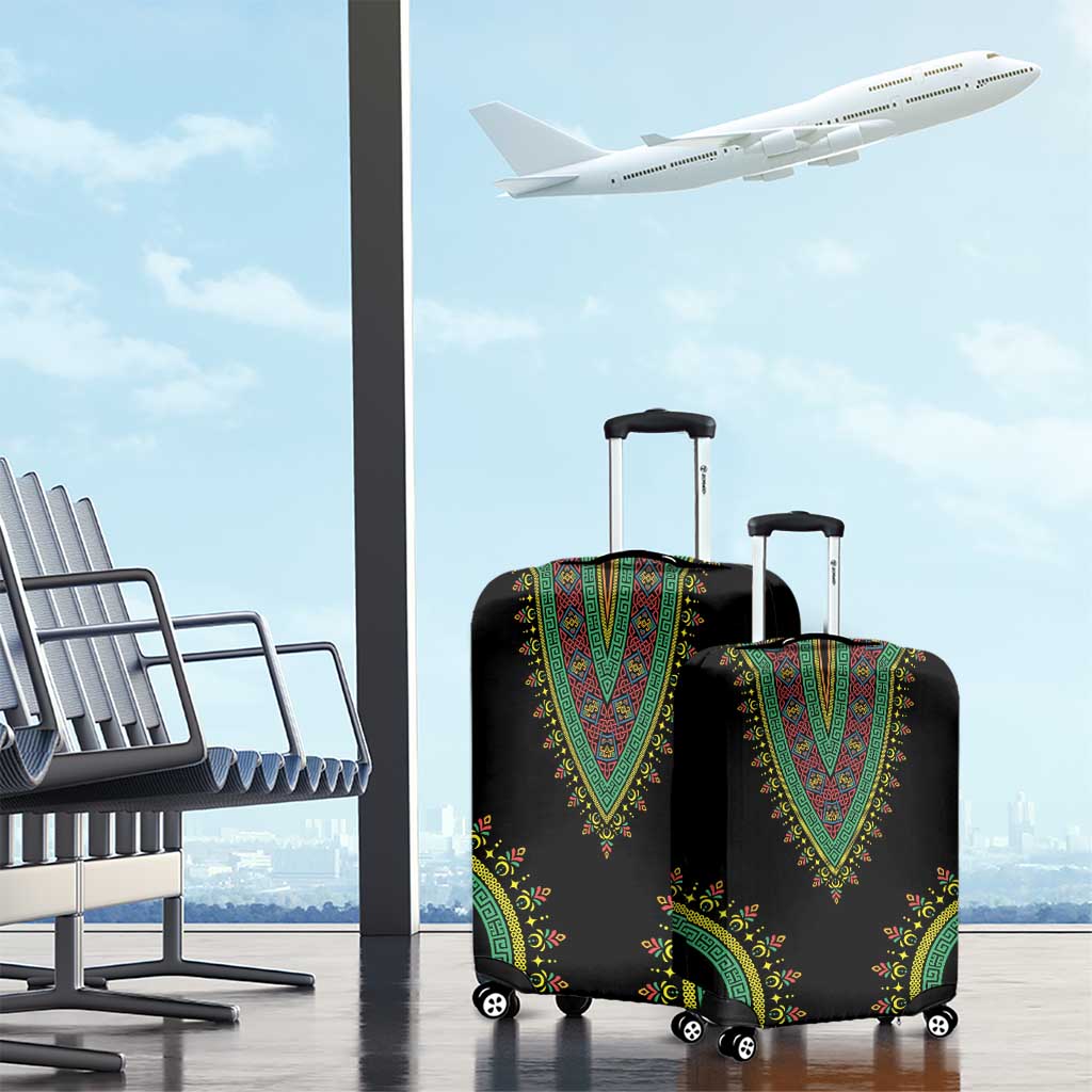 Liberia Coat of Arms Luggage Cover African Dashiki Style LT17