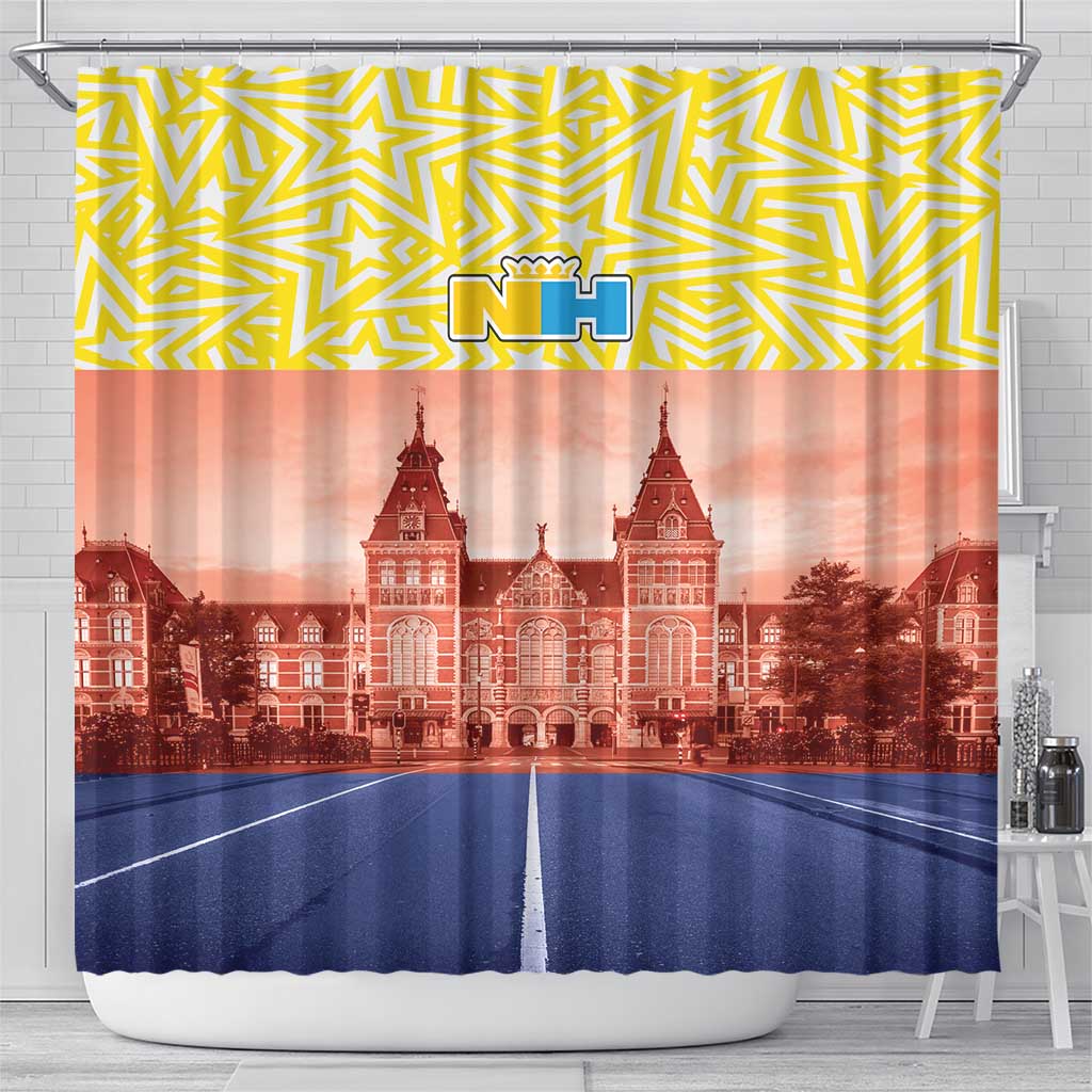 Netherlands North Holland Province Shower Curtain Flag Style LT17