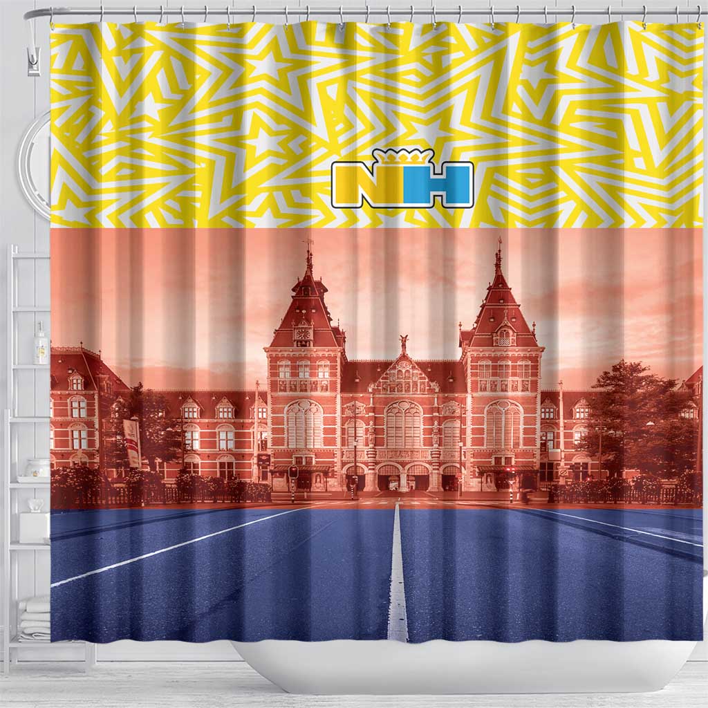 Netherlands North Holland Province Shower Curtain Flag Style LT17