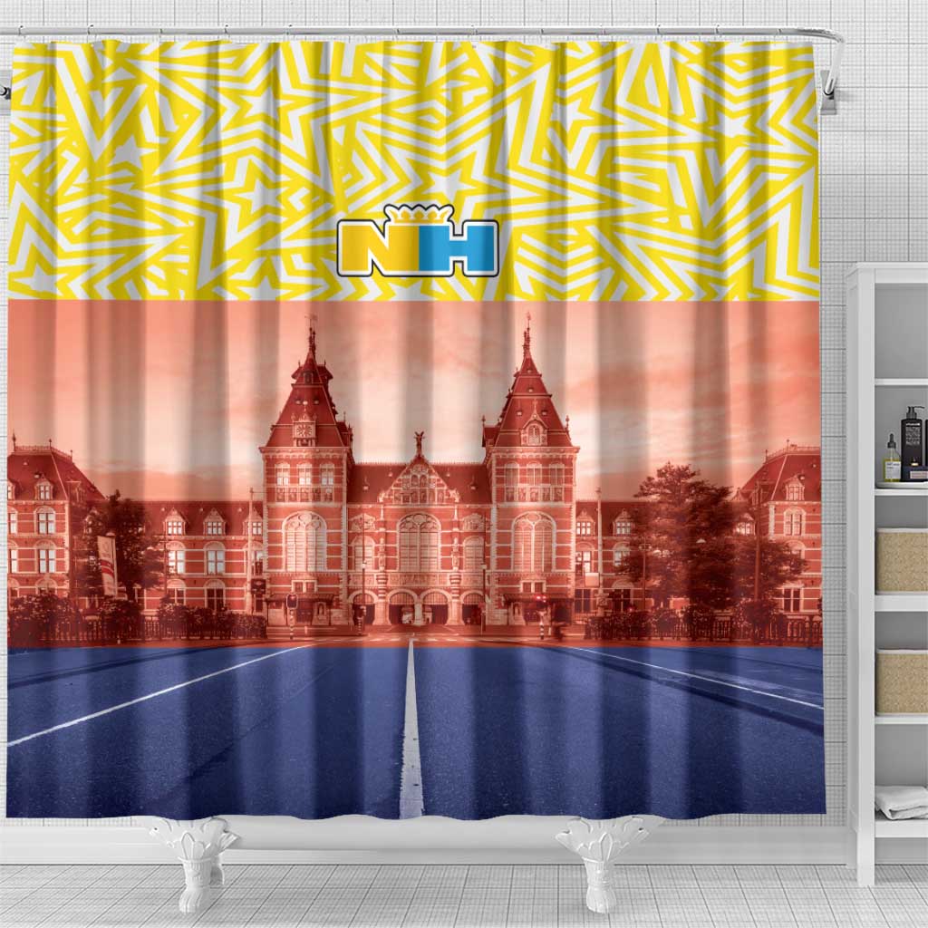 Netherlands North Holland Province Shower Curtain Flag Style LT17