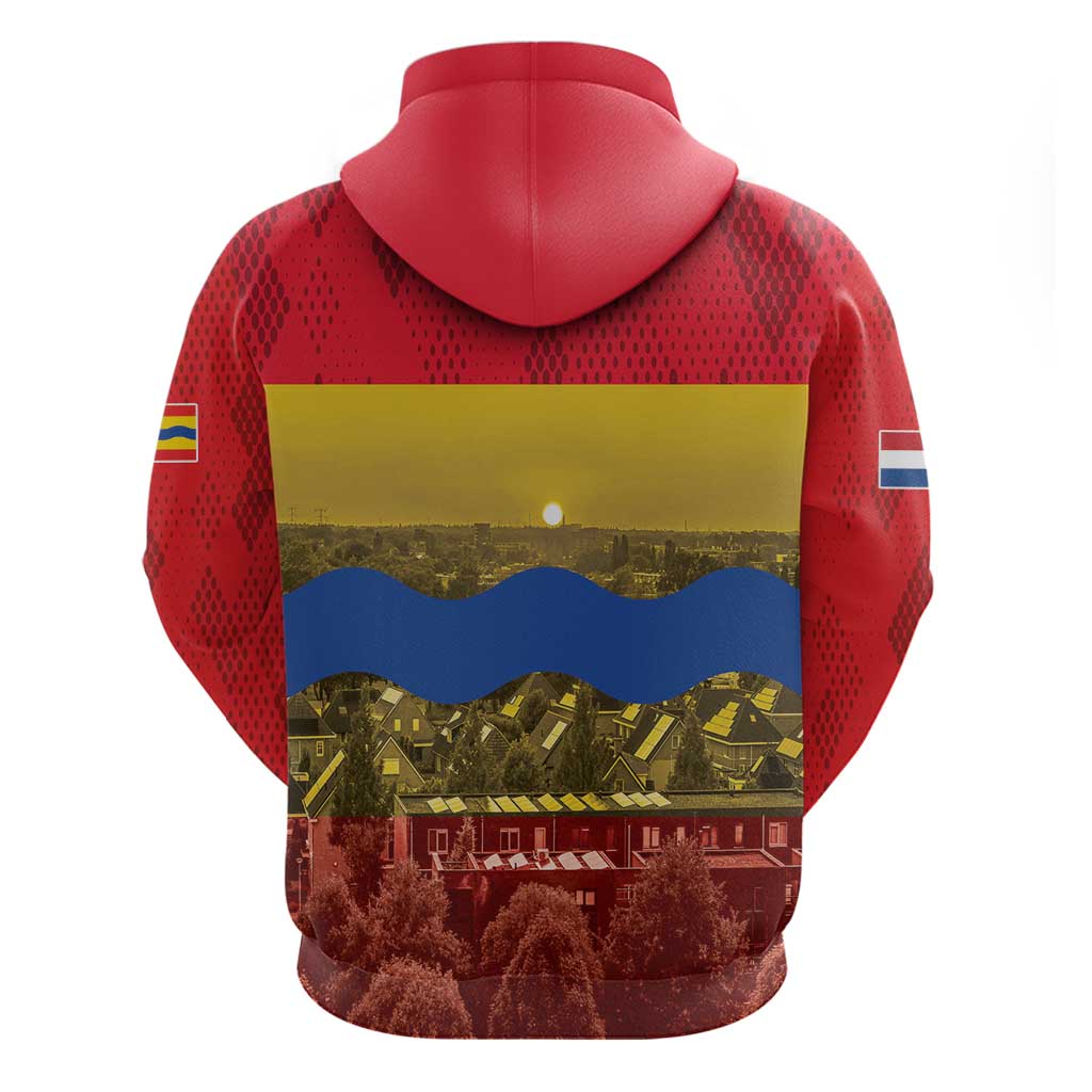 Netherlands Overijssel Province Hoodie Flag Style LT17