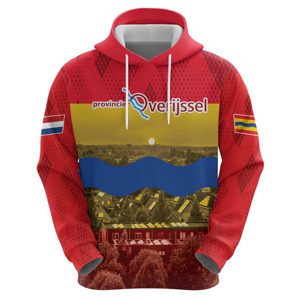 Netherlands Overijssel Province Hoodie Flag Style LT17