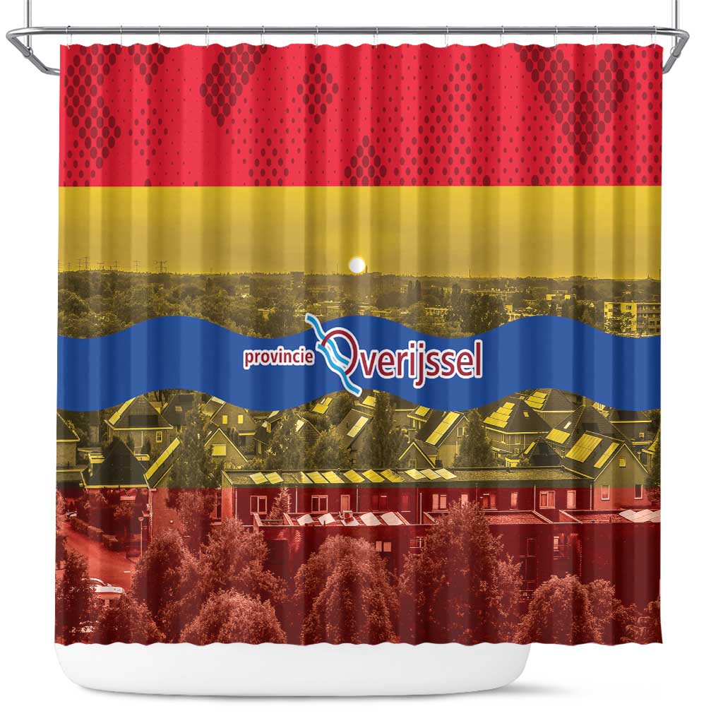 Netherlands Overijssel Province Shower Curtain Flag Style LT17