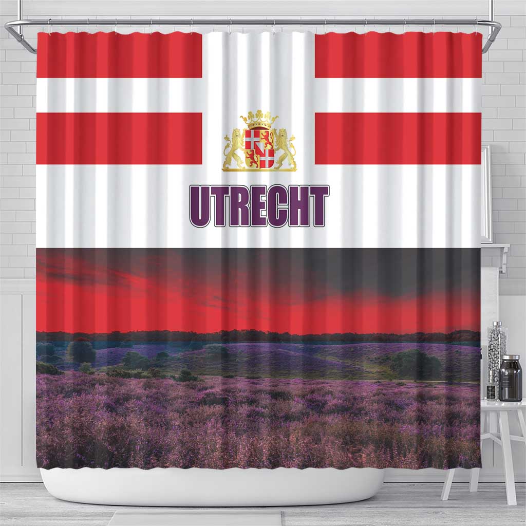 Netherlands Utrecht Province Shower Curtain Flag Style LT17