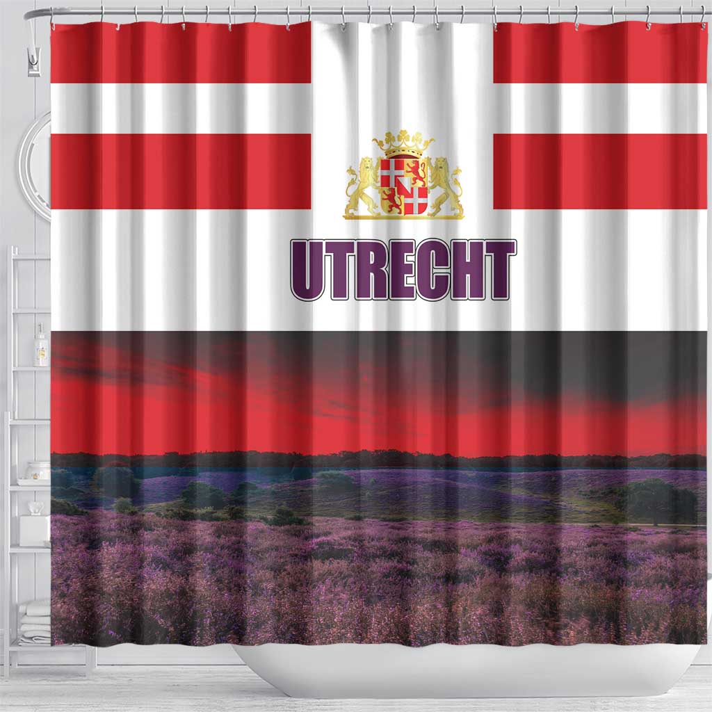Netherlands Utrecht Province Shower Curtain Flag Style LT17