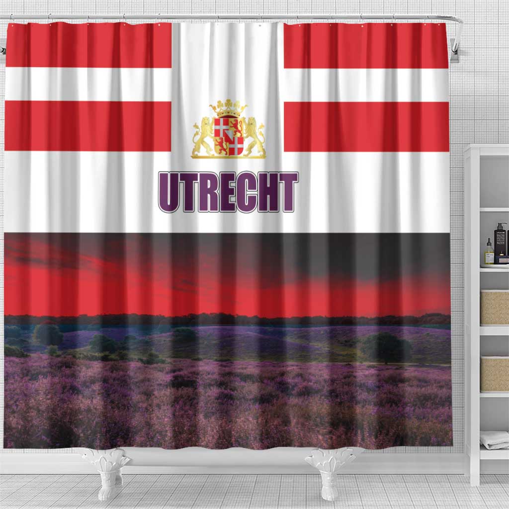 Netherlands Utrecht Province Shower Curtain Flag Style LT17