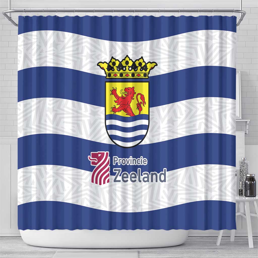 Netherlands Zeeland Province Shower Curtain Flag Style LT17