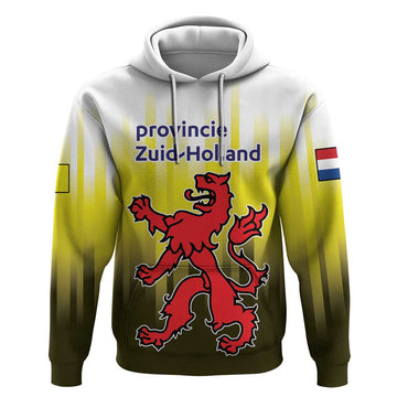 Netherlands Provincie Zuid-Holland Personalized Hoodie Flag Style LT17