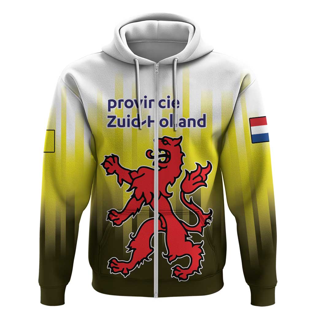 Netherlands Provincie Zuid-Holland Personalized Hoodie Flag Style LT17