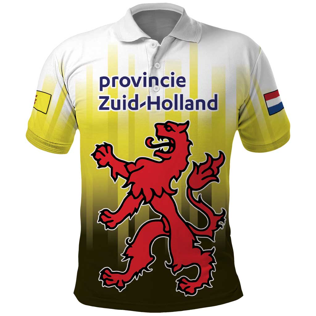 Netherlands Provincie Zuid-Holland Personalized Polo Shirt Flag Style LT17