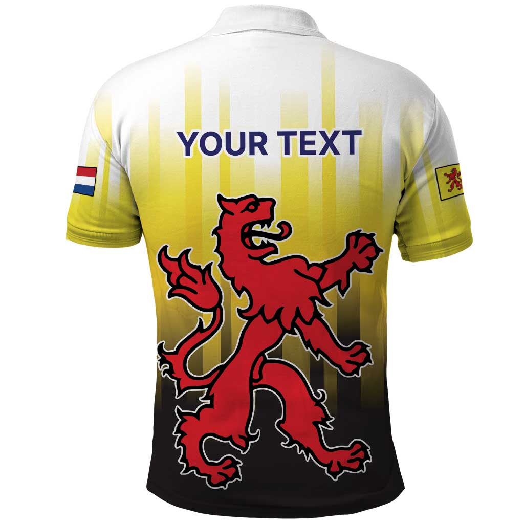 Netherlands Provincie Zuid-Holland Personalized Polo Shirt Flag Style LT17