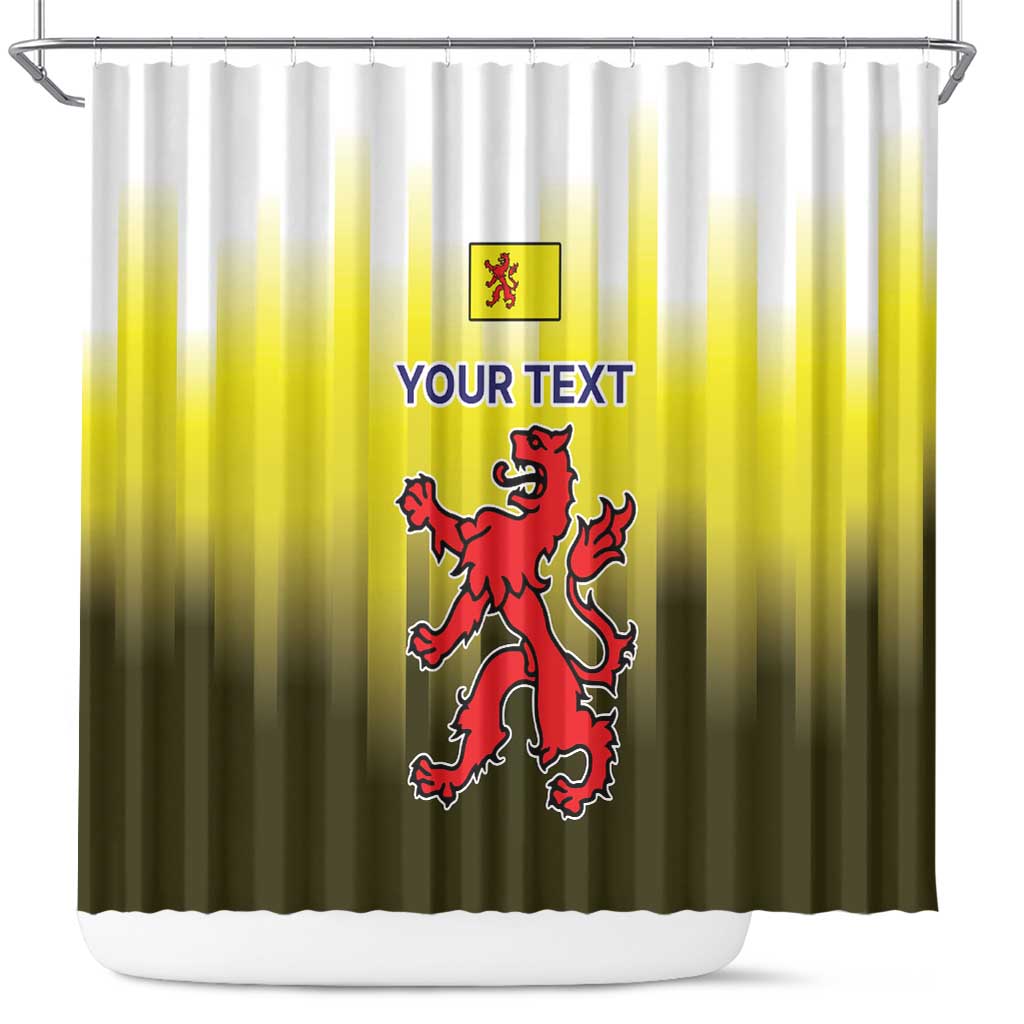 Netherlands Provincie Zuid-Holland Personalized Shower Curtain Flag Style LT17