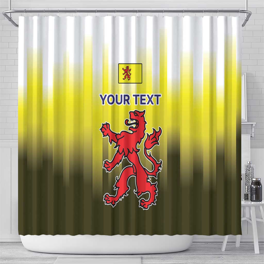 Netherlands Provincie Zuid-Holland Personalized Shower Curtain Flag Style LT17