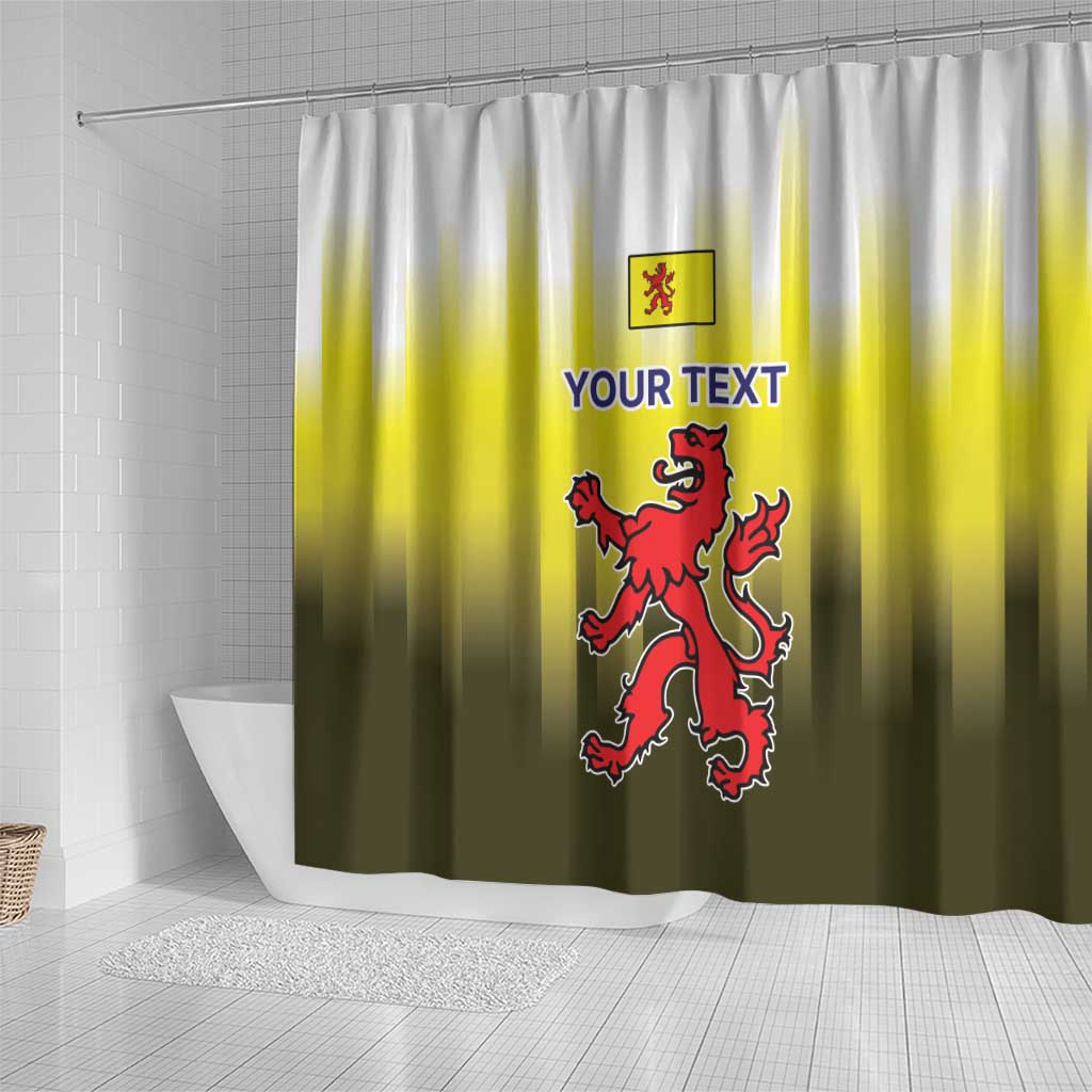 Netherlands Provincie Zuid-Holland Personalized Shower Curtain Flag Style LT17
